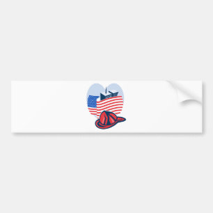 9/11 gedenkzuchtige amerikaanse vlag tweelingtoren bumpersticker