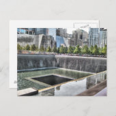 9/11-herdenkingsmonument briefkaart (Voorkant / Achterkant)