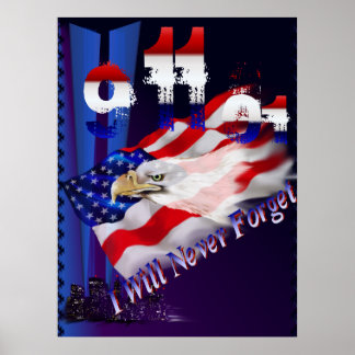 9 11 Ik zal nooit Poster vergeten