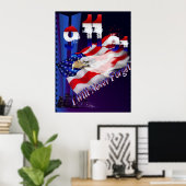 9 11 Ik zal nooit Poster vergeten (Thuiskantoor)