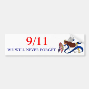 9/11 Memorial Ribbon, Ethnic Angel Bumpersticker