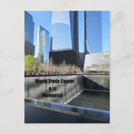 9/11 Memorial, World Trade Center, New York City Briefkaart (Voorkant)