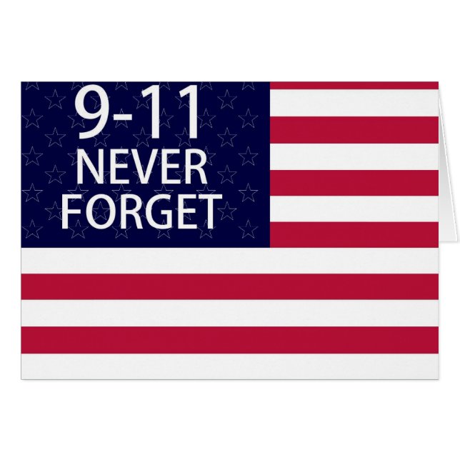 9-11 nooit vergeten (Voorkant Horizontaal)