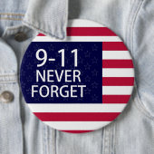 9-11 nooit vergeten ronde button 6,0 cm (In situ)