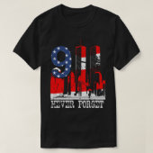 9-11 Nooit vergeten T-shirt (Design voorkant)