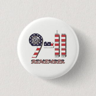 9-11 Originele Button van het Vlagpatroon