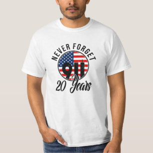 9 11 Patriots Day Flag USA op 11 september T-shirt