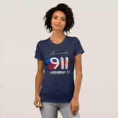 9/11 rappelez-vous le 11 septembre - T-shirt de (Devant entier)