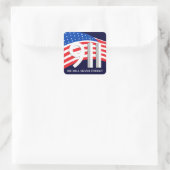 9/11 september 11 - Vergeet nooit Stickers (Tas)
