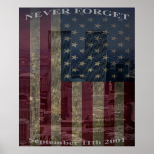 9/11 Vergeet nooit - Poster