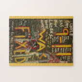 9-11 was vast zwart legpuzzel (Horizontaal)