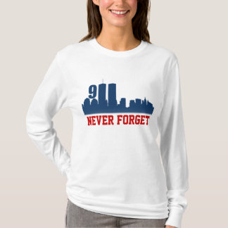 9/11 WTC - Vergeet nooit herdenkingsoverhemden T-shirt