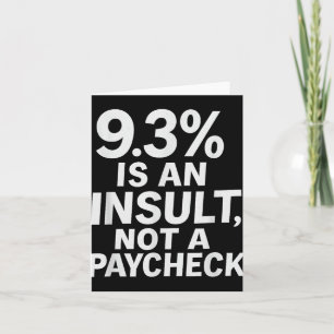 9.3% Is Een Belediging Niet Een Uitbetaling Damesb Kaart