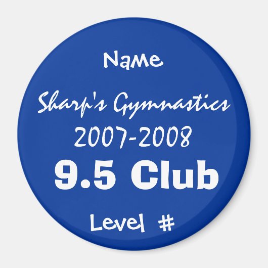 9,5 Magnet de club (Devant)