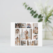 9 Aangepast fotocollage Personaliseer Briefkaart (Staand voorkant)