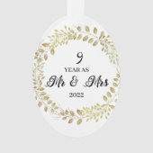 9 Année en tant que M. & Mme 2022 | Anniversaire (devant)