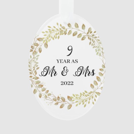 9 Année en tant que M. & Mme 2022 | Anniversaire (devant)