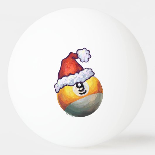 9-ball kerstrood Pet Pingpongballen (Achterkant)