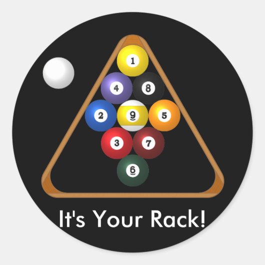 9-ball Rack stickers (Voorkant)