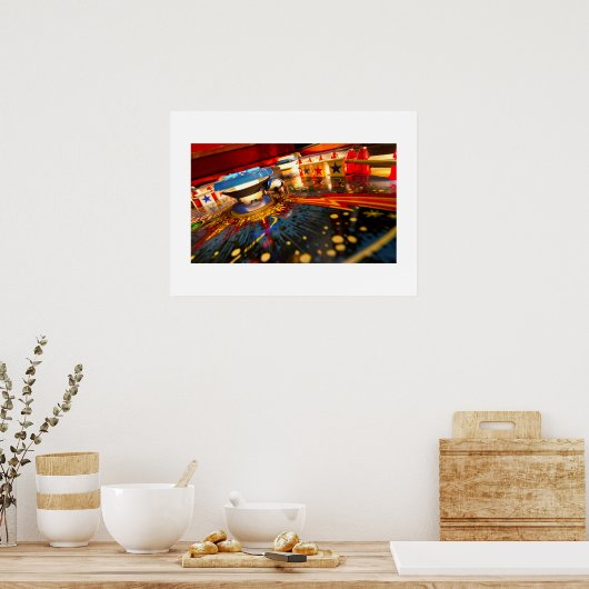 9 Ball Zap! Pinball Poster (Keuken)