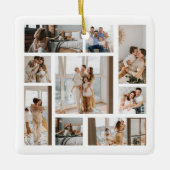 9 Collage photo personnalisé Ornements de Noël (Devant)