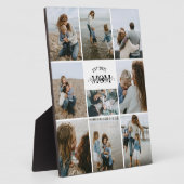 9 Custom Photo Collage Best Mom Ever  Fotoplaat (Zijkant)