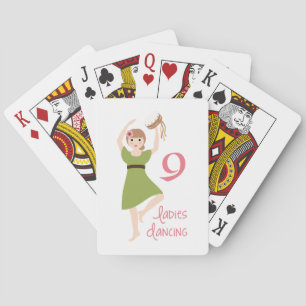 9 Dames dansen Pokerkaarten