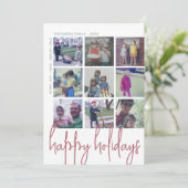 9 Décalage photo - Joyeux Jours fériés Carte de va (Debout devant)