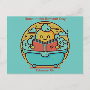 9 feb - Lees in de baddag Briefkaart