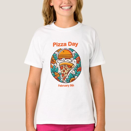 9 feb - Pizzadag T-shirt (Voorkant)