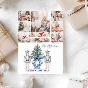 9 Foto Blauwe Chinoiserie Notenkraker Kerstmis Feestdagenkaart