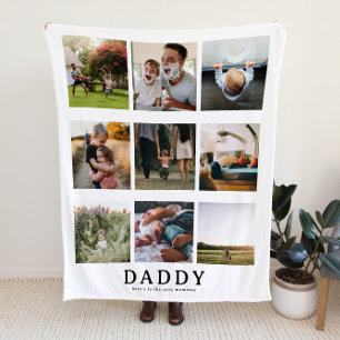 9 Foto Collage Dad Deken Vaderdag