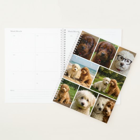9 Foto Collage En Tekst Gepersonaliseerd  Planner (Display)