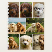 9 Foto Collage En Tekst Gepersonaliseerd  Planner (Voorkant)