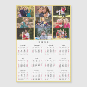 9 Foto Collage Persoonlijke 2026 Familie Agenda
