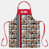 9 Foto collage Raster over - Sporty Stripes Red Schort (Voorkant)