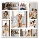 9 Foto Collage Sjabloon personaliseren Afdruk (Voorkant)