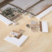 9 Foto Collage Sjabloon personaliseren Legpuzzel (Zijkant)