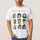 9 Foto Grandaddy of Grandma Gift Personalized T-shirt (Voorkant)