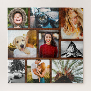 9 Foto Jigzaag Puzzle Wood Lijst Collage Legpuzzel