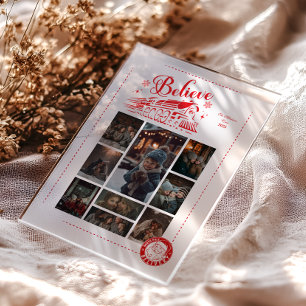 9 Foto Polar Express Kerstkaart Acryl Uitnodigingen