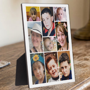 9 foto witte display fotoplaat