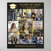 9 fotocollage sjabloon afstuderen luxe folie afdrukken (Voorkant)