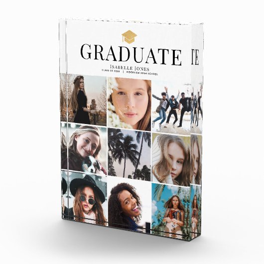 9 Foto's Wit Afstuderen Fotoblok (Rechts)