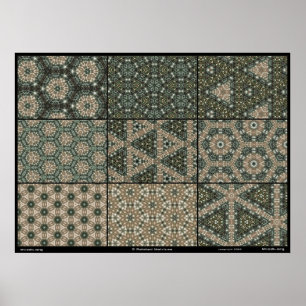 9 Gerelateerde matrices Poster