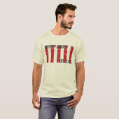 9 gestripte Sons Liberty Flag T-shirt (Voorkant volledig)