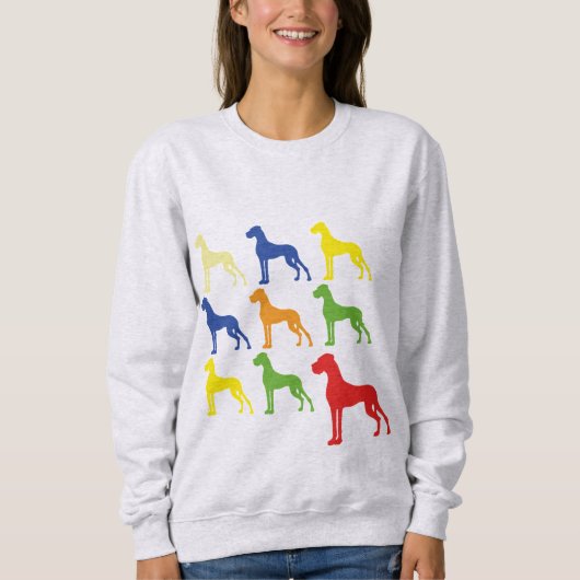 9 Great Dane / 6 kleuren T-Shirt (Voorkant)