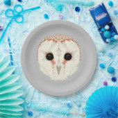 9-inch Barn Owl-Borden Papieren Bordje (Feest)