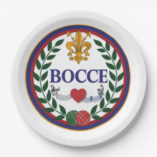 9-inch BOCCE PAPIER-BORD Papieren Bordje