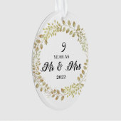 9 jaar als de heer & mevrouw 2022 | ORNAMENT JUBIL (voorkant)